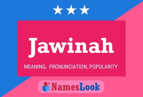 Póster del nombre Jawinah