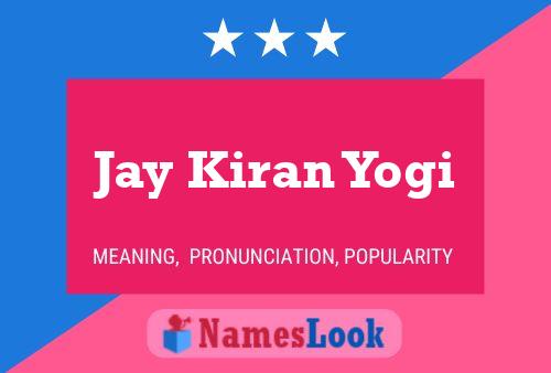 Póster del nombre Jay Kiran Yogi