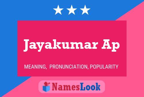 Póster del nombre Jayakumar Ap