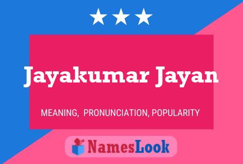 Póster del nombre Jayakumar Jayan