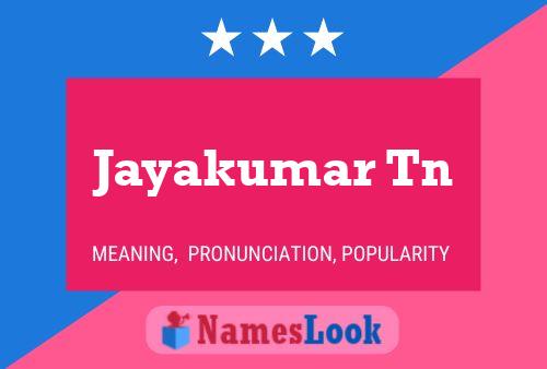 Póster del nombre Jayakumar Tn