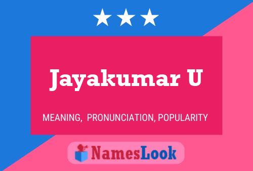 Póster del nombre Jayakumar U