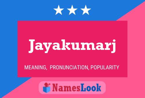 Póster del nombre Jayakumarj