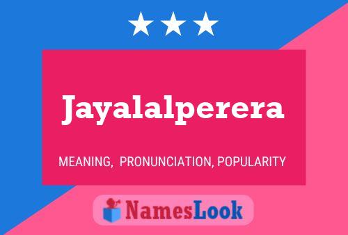 Póster del nombre Jayalalperera