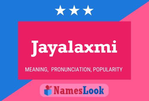 Póster del nombre Jayalaxmi