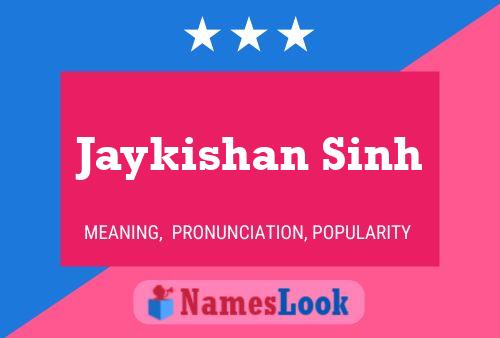 Póster del nombre Jaykishan Sinh