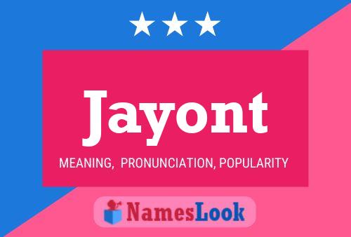 Póster del nombre Jayont