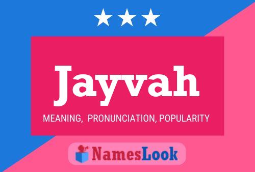 Póster del nombre Jayvah