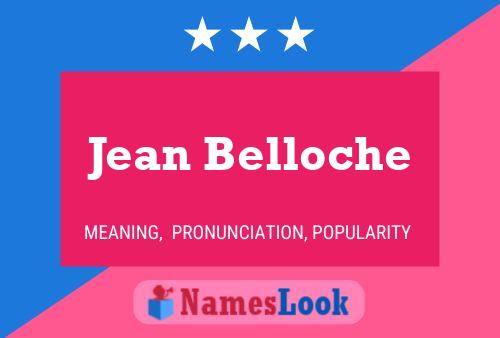 Póster del nombre Jean Belloche