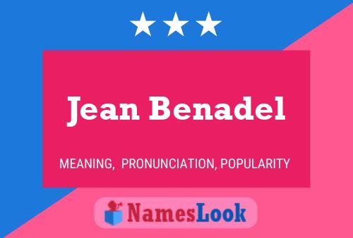 Póster del nombre Jean Benadel