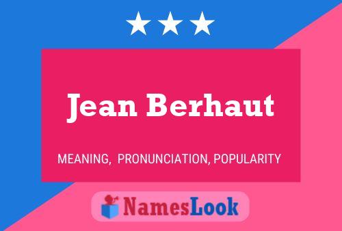 Póster del nombre Jean Berhaut