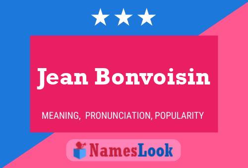 Póster del nombre Jean Bonvoisin