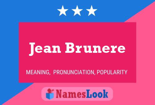 Póster del nombre Jean Brunere