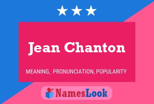 Póster del nombre Jean Chanton