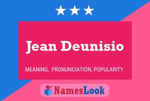 Póster del nombre Jean Deunisio