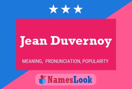 Póster del nombre Jean Duvernoy