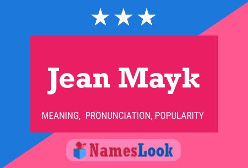 Póster del nombre Jean Mayk