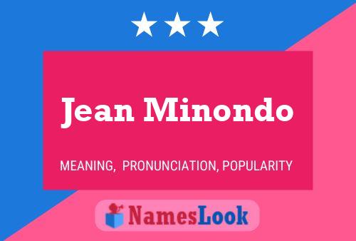 Póster del nombre Jean Minondo