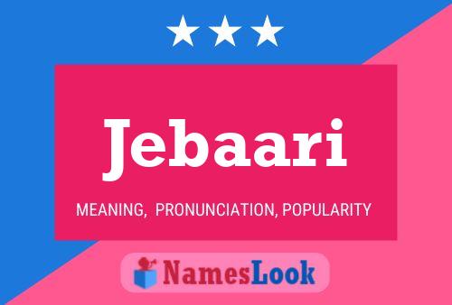 Póster del nombre Jebaari