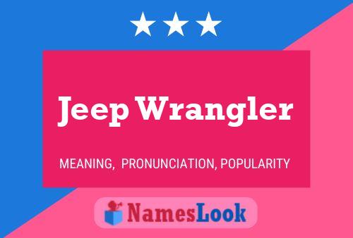 Póster del nombre Jeep Wrangler