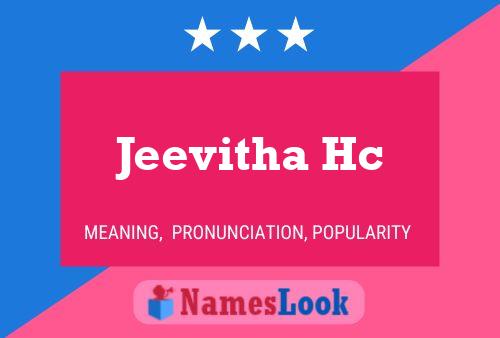 Póster del nombre Jeevitha Hc