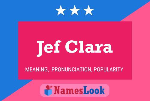 Póster del nombre Jef Clara