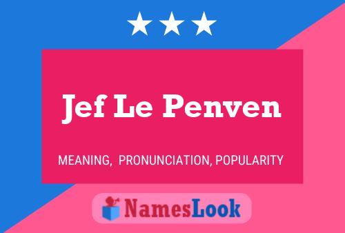 Póster del nombre Jef Le Penven