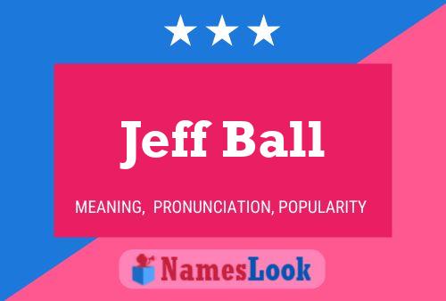 Póster del nombre Jeff Ball