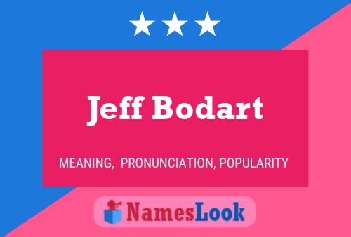 Póster del nombre Jeff Bodart