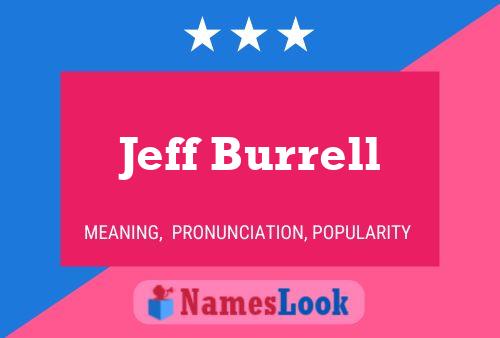 Póster del nombre Jeff Burrell