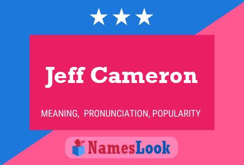 Póster del nombre Jeff Cameron