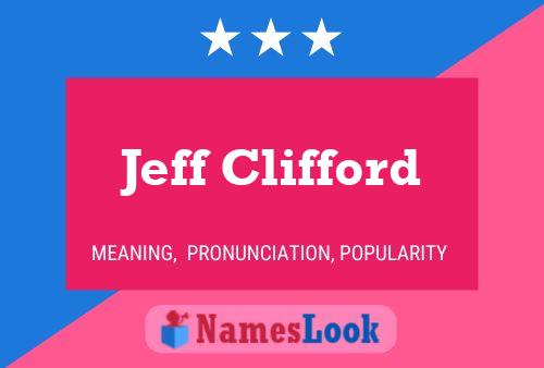 Póster del nombre Jeff Clifford