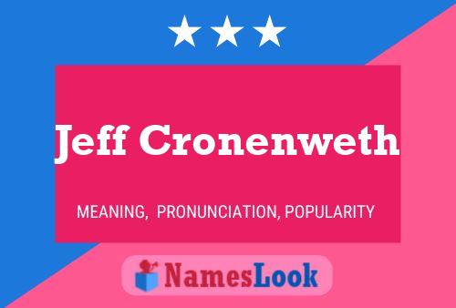 Póster del nombre Jeff Cronenweth