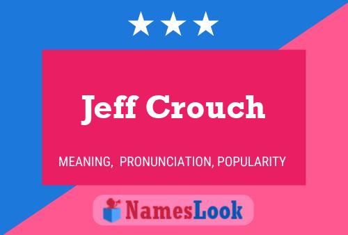 Póster del nombre Jeff Crouch