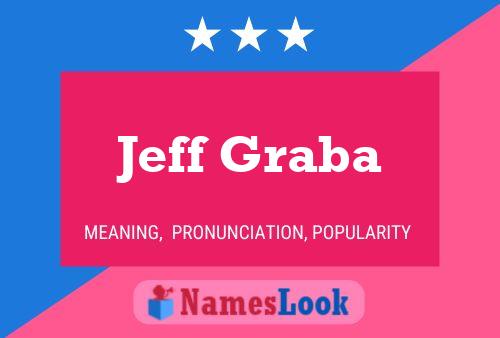 Póster del nombre Jeff Graba