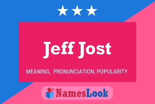 Póster del nombre Jeff Jost