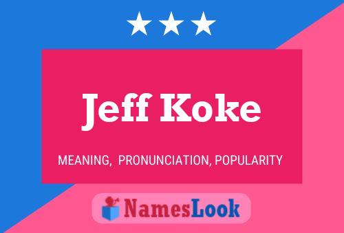 Póster del nombre Jeff Koke