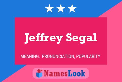 Póster del nombre Jeffrey Segal