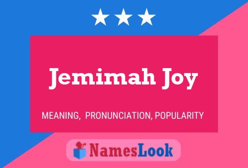 Póster del nombre Jemimah Joy