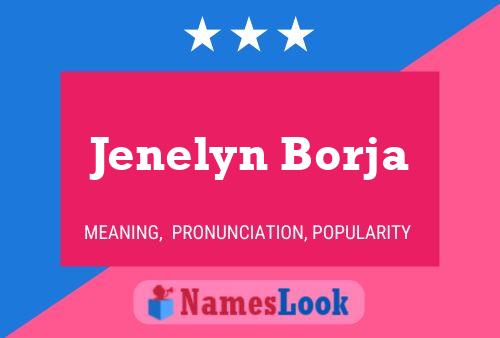 Póster del nombre Jenelyn Borja