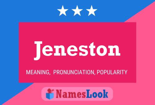 Póster del nombre Jeneston