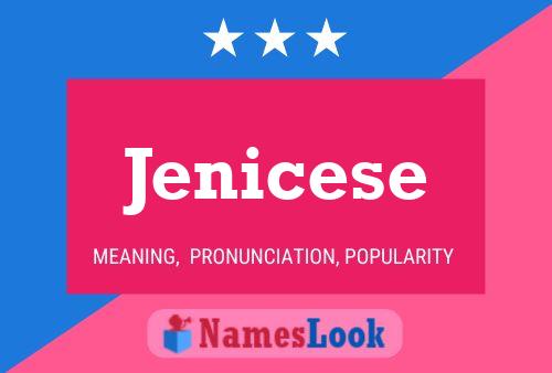 Póster del nombre Jenicese