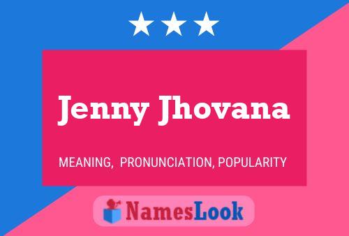 Póster del nombre Jenny Jhovana