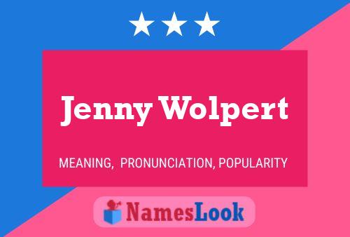 Póster del nombre Jenny Wolpert