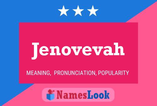 Póster del nombre Jenovevah