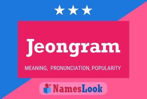 Póster del nombre Jeongram