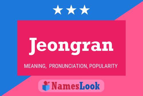 Póster del nombre Jeongran