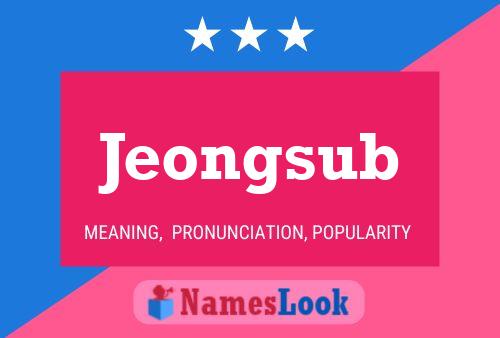 Póster del nombre Jeongsub