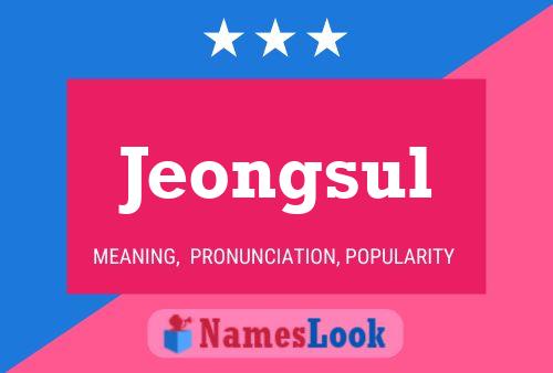 Póster del nombre Jeongsul