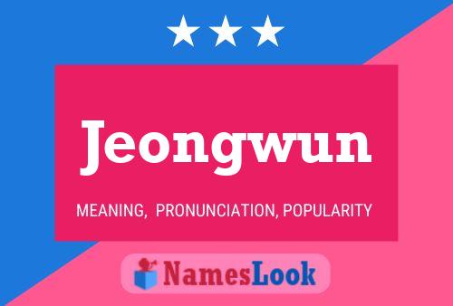 Póster del nombre Jeongwun